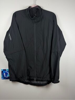 Zero Restriction Jacket Mens Large Black Soft Shell Full Zip Golf Lightweight